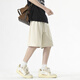Foss Phil casual shorts men's summer thin loose breathable quick-drying five-point ice silk out sports straight pants SW-K688 apricot color L [Suggested 120-140Jin [Jin equals 0.5 kg]]