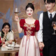 Lancaroni Bride Hochzeit Toast Anzug Neues chinesisches Verlobungsabend Kleid High-End-Türanzug Wein Red M.