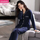 Pajama modal Pajamas Primavera y otoño Mangas de algodón de algodón largo de moda