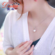 Demi Brand Benefits DZ097 Perfect Round White Freshwater Pearl Necklace 925 Silver Crown Pendant Birthday Gift 11-12mm