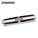 杉贝适用于 SUZUKI铃木10孔布鲁斯口琴MR350 金属格超吹型十孔口琴进 C调(口琴布+皮套+布袋+秘籍)