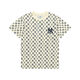 MLB Pareja impresa camiseta de manga corta tendencia casual suelta dt-9901 azul marino s