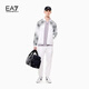 EMPORIO ARMANI/Armani official flagship [Father's Day gift] EA7/New men's half-zipper Polo shirt 25 summer [Half Zipper] Lavender Gray-UA092 3XL (Recommended: 190-210Jin [Jin equals 0.5 kg])
