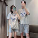 Langsha Japonais mignon Squirrel Couple de pyjamas pour femmes en coton d'été Shorts à manches courtes vestimentaires pour hommes minces Home Vêtements en deux pièces 686 # Modèle masculin M Recommandé 80-105jin [Jin est égal à 0,5 kg]
