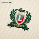 Lacoste French Crocodile Женская одежда 25 летняя французская академическая академия. Унаследованное вышитое щитовое покрытие Polo рубашка PF9660 XFJ/Cream White M 38