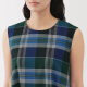 Vestido de falda para mujer Muji Women's Madras revisado para mujeres 25 Summer Nuevo BC2NMA5S Green Mided M (160/84a)