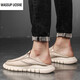 Wassup Uosne viejos zapatos de tela de Beijing zapatos de moda de verano para hombres lienzo de lienzo hombres perezosos conducen suela suave sin cordones ligeros y transpirables ys9901 negro 39