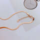 Youshu 14k rose gold anklet fashionable light luxury Korean au585 non-fading non-allergenic foot jewelry Ruijin color