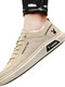 
Playboy men's shoes spring and summer new white shoes men's soft sole versatile trendy canvas shoes breathable sports and casual Z1105 khaki 39