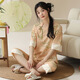 Yalu Summer National Style Pyjamas Suit des femmes mince Tendance nationale décontractée Pantalon à manches courtes Pantalons pour filles 9902 # M à manches courtes 9902 # M
