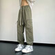 QLTQZQ Junior et Senior High School Students Long Pantalon Boys Spring and Automne Teenagers Lignes larges Sports droits et charge de loisirs K9855 Black M 80-100Jin [Jin est égal à 0,5 kg]