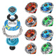Wanren Metal Alloy Rotary Battle Gyro Toy Battle Dish Super Change Boy Battle TUO Children's Pull Line Set New Style Tirling Terms - Fire Dragon [ALLOY ATTAL RING] Standard officiel