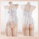 Uniforme parejas estimulantes pijamas de gran tamaño sexy puro vestido de camisón puro tentación de pasión caliente p9734 blancos - perspectiva de correa sexy camisón de talla 80125jin [Jin equivale a 0.5 kg] se puede usar