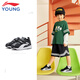 LI NING CHILLES's Sports Sports Sports Shoes Men and Women Forrest Gump Shoes Ligera Velcro Casual Shoes 27ykap148-83