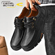 Kamel Dynamic Deutsch Kamel Casual Lederschuhe für Männer Echtes Leder im Freien Outdoor Outdoor-Gelegenheitsschuhe Nicht-Schlupf-Arbeitsschuhe mittleren Vaters Schuhe im mittleren Alter hellbraun (Top-Layer Cowide) 6198 44 Standard Lederschuhe Größe Größe