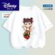 迪士尼（Disney）童装男童夏季套装2025新款敖丙衣服哪吒儿童小男孩纯棉 983HG男白短袖 120 (建议身高105-115cm)