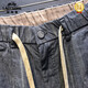 Classic Car (Laoyeche) 2025 neue trendige Marke Striped Casual Hosen für Herren Sommer dünne lose Harlan Cropped Hosen Trendy Straight Hosen 665 Grau M.