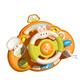 IOSN Children's Stroller Toys Dine Chair Suction Cup Baby Cart Early Education 0-1 Year and 10 Months Old [Battery Version] Steering Wheel + Bear UFO Rotate