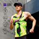 Bimai 2025 Neue Laufweste Wettbewerb Sporttraining Fitnessweste atmungsaktive Feuchtigkeit Absorption Schnell trocknen Marathon Green Soul Men 2xl