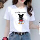 Weißer kurzärmeligter runder Nacken kurzärmeliges T-Shirt für Frauen LOSSEN DRUCKE NEUE SOMMER KOREAN STYLE MODEMODE