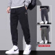 Pantalones casuales judíos Summer de verano NUEVA Fashion Marca suelta Nine Punte Pants Pantalones deportivos Pantalones de trabajo Men 9859 Gray M