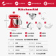 KitchenAid (Kaishenyi) [National Subsidy] Chef machine home imported 5QT double bowl and dough kneading machine multi-function mixer Warm orange red 5KSM165PSCHT
