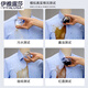 Yiyalusa High-End Tres de manga corta Camisa de negocios de mangas profesionales Camisa de uso formal y para mujeres del mismo estilo sin planchar micro-deslizamiento Ropa de trabajo 695d Camisa azul claro de manga corta S claro