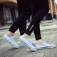 
European Pastoral Couple Canvas Shoes Men's 2025 Summer New Low Top Casual Sports Shoes Men's Trendy and Versatile (PJ) 6621 White 44