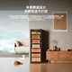 Bacchus cigar cabinet WiFi + ammonia removal + fingerprint lock constant temperature and humidity multi-function humidifier inverter compressor household cedar wood embedded alcohol-cured naked cigar energy-saving air-cooled YS-48 fixed frequency + light bar (200-250 pieces) 48L