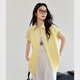 Vanciman Coton Pure Chemise à manches courtes pour femmes 2025 Été Nouveau commuter Simple Shirt Low Able