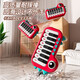 Jouets de piano de piano électronique mignon dinosaure pour les enfants peut jouer de la musique et un cadeau de puzzle pour les débutants. Le bleu de piano électronique peut jouer sans batterie 618 Double Festival du printemps Festival chaud du Nouvel An