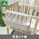 婴儿宝宝床边收纳尿布收纳袋床头挂袋围栏拖鞋收纳爬爬垫收纳 【5片隔板可调节】白色