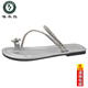 Pic de bois Sandales françaises à selle plate polyvalente 2025 SOLE SOLE SÉMAUX BELLES SANDALES DE RHINIGNE AVEC DOAMME DIAMOND DOAMME 6626 SILPT 38-39 ADAPTER POUR 37-38