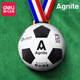 Angnett Football Adult Children's's Us Resistant Training Game Ball Machine Couture n ° 5 Football F1203 Football / Piece Black + White No. 5 Ball (11 personnes régulières)