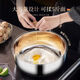 Golden Soup and Silver Dumplings 316 Food Grade Stainless Steel Thick Stainless Steel Basin with Cover Kitchen and Basin Egg Beating Basin Wash Basin Soup Basin 32cm Basin Curling + Cover + A Rolling Pin