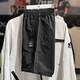 Adidas (adidas) sweatpants men's pants summer season new woven casual pants short trousers removable pants HC9734 black/trouser legs removable M
