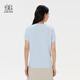 KOLON SPORT/可隆SECO速干T恤 女子户外运动吸湿防晒抗菌圆领短袖上衣 LKRT5MT828-LB 浅蓝色 XL 175/96A