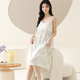 Camiseta modal de verano El nuevo estilo 2025 con almohadilla con almohadilla de cofre de gran tamaño, pijama de hielo, seda de seda de seda para el hogar 861f6627 XL 170