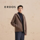ERDOS【马龙同款】秋冬百搭无染色半精纺羊毛短顺呢男连帽夹克外套 无染羊毛色 L 175/96A