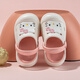 HELLOKITTY童鞋女童洞洞鞋卡通EVA两穿凉拖鞋厚底花园沙滩鞋5855白粉34
