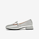 Best 25 Herbst Marie Jane Schuhe Retro Dicke Absatz Frauen Singles Schuhe B9929CQ5 Silber 37