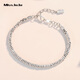 Miss JuJu pt950 platinum abacus bead bracelet for women, fashionable platinum transfer bead bracelet, adjustable, weight 12.1-12.3g