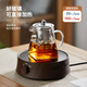 YIHUTEA glass teapot thickened high temperature resistant household stainless steel gallbladder teapot scented tea heatable teapot tea set 304 stainless steel liner teapot 500ml