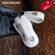 Tassiberi TOIXI BRORY PORSCHE Cubierta de la llave de la llave de la llave Bolsa Taycan Cayenne Macan911/718 Case protector de paramela Cloisonné Mango Estilo de agujero cuadrado Bequeo B Modelo B Modelo