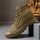 Tushilong 3522 Chaussures de protection du travail pour les hommes résistants à la semelle douce légère respirante et langue anti-odeurs de chaussures simples intégrées extérieurs randonnées hautes chaussures libératrices noir 39