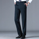 Pier Cardan trousers men's spring and summer thin middle-aged men's high elastic non-iron comfortable straight pants casual breathable suit pants F9906 blue 35 (2.8 feet waist)