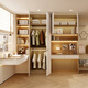 Quanyou Whole House Customized Youth Garderobe Bücherregal Integrated Storage Cabinet Multifunktions-Lagerschrank Tatami Boden-Boden-Bett 1098/(kann aus Tatami bestehen. Bitte wenden Sie sich an den Kundendienst, um Einzelheiten zu erhalten)