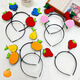 Zi Jiafu Children's Day Decorative Hair Accessories Sports Games Performance Props Watermelon Strawberry Banana Fruit Spring Headband Hairpin Strawberry Spring Headband