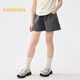 Balabala Kinderkleidung Kinder Shorts Girls 2025 Sommer neuer Stil mittelgroße Kinder Casual Cool Dünne Hosen mittelgrau 20410 130