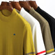 Brooks Brothers official flag square summer high-end worsted woolen sweater half-sleeved men's short-sleeved sweater autumn store Military green 9711 XL 175